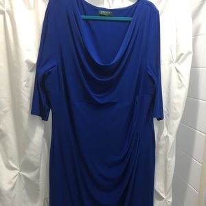 Drape neck dress